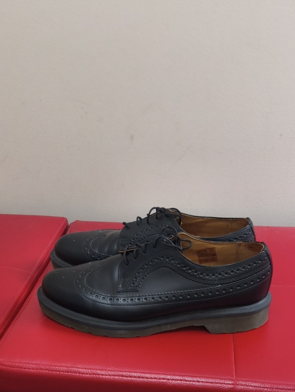 Dr. Martens Black Leather Brogue Oxfords